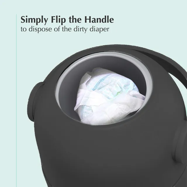 Bumble And Bird Odourless Diaper Pail Anthracite Bumble & Bird Yallatoys