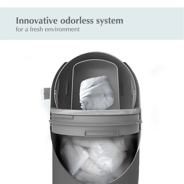 Bumble And Bird Odourless Diaper Pail Anthracite Bumble & Bird Yallatoys
