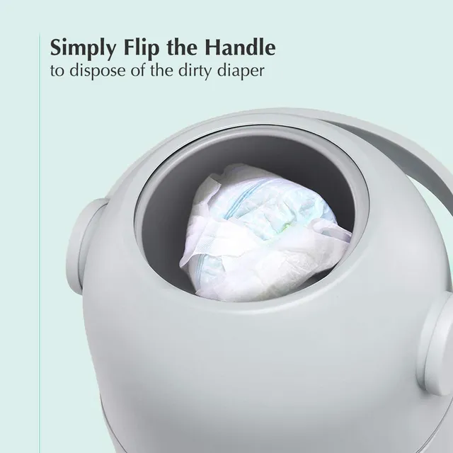 Bumble And Bird Odourless Diaper Pail White Bumble & Bird Yallatoys