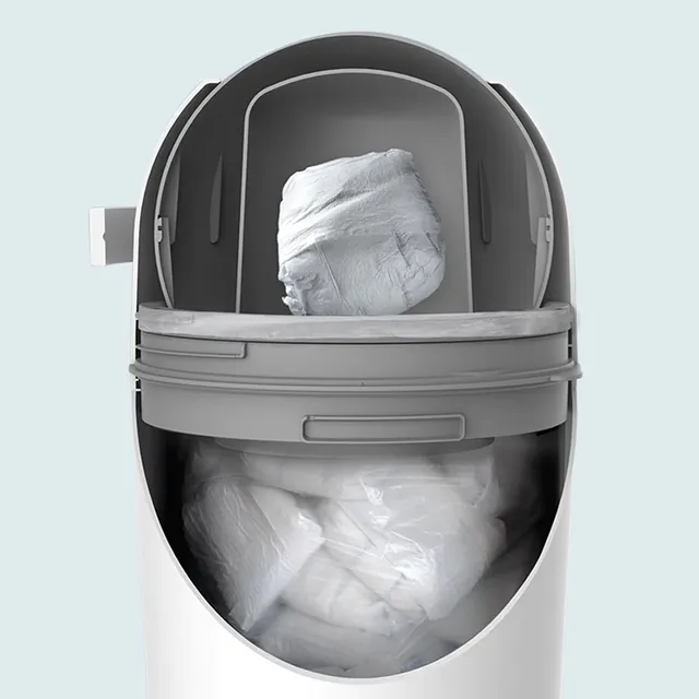 Bumble And Bird Odourless Diaper Pail White Bumble & Bird Yallatoys