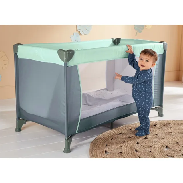 Bumble And Bird 2 in 1 Travel Cot And Foldable Playpen Green Bumble & Bird Yallatoys
