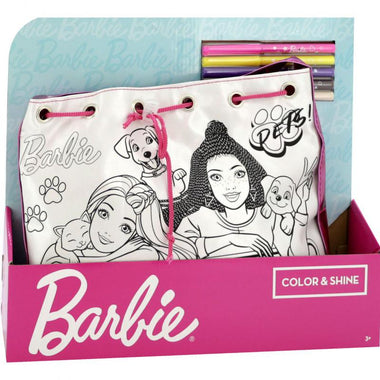 Barbie Shoulder Bag Color and Shine Coloring Activity Set