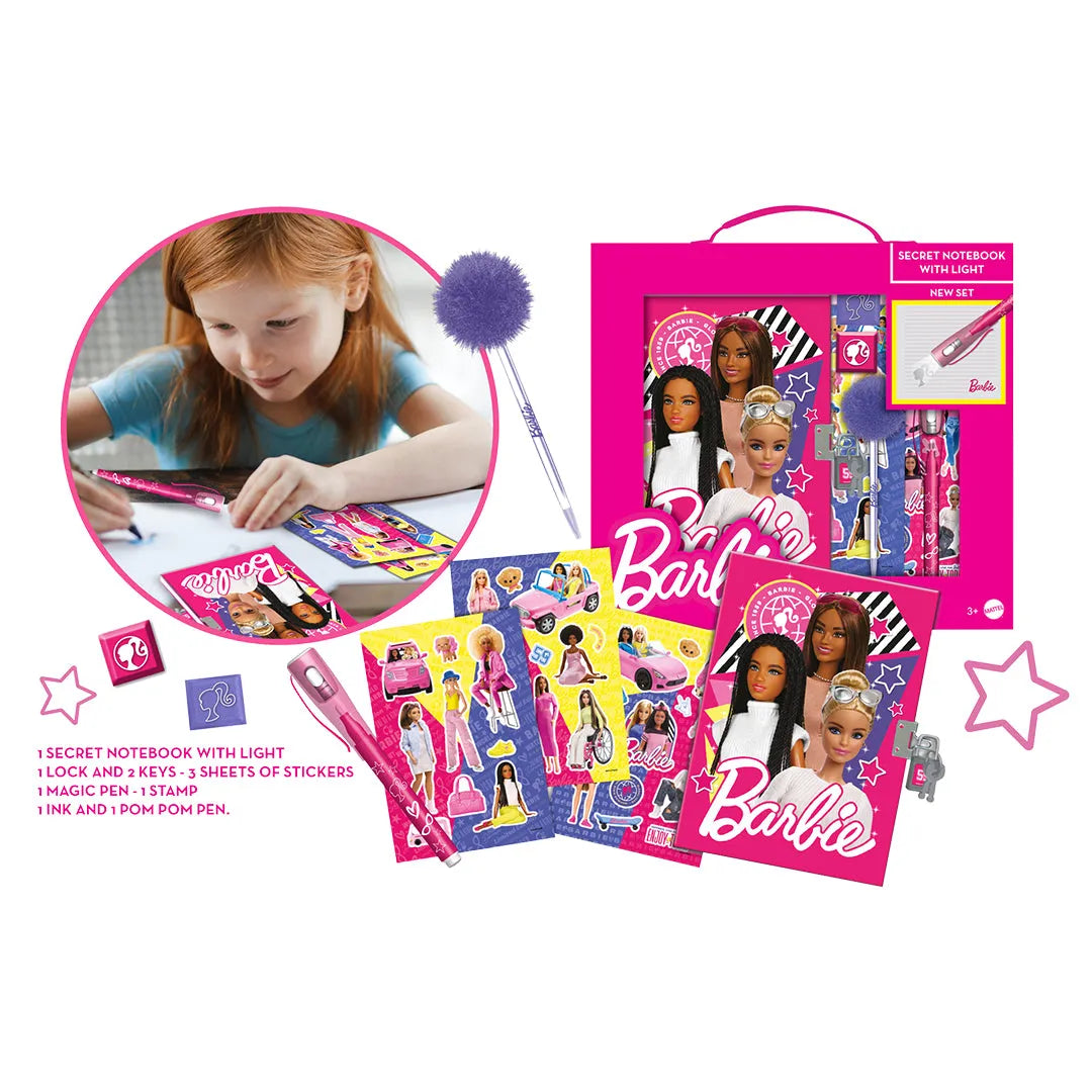 Barbie Secret Notebook With Magic Pen