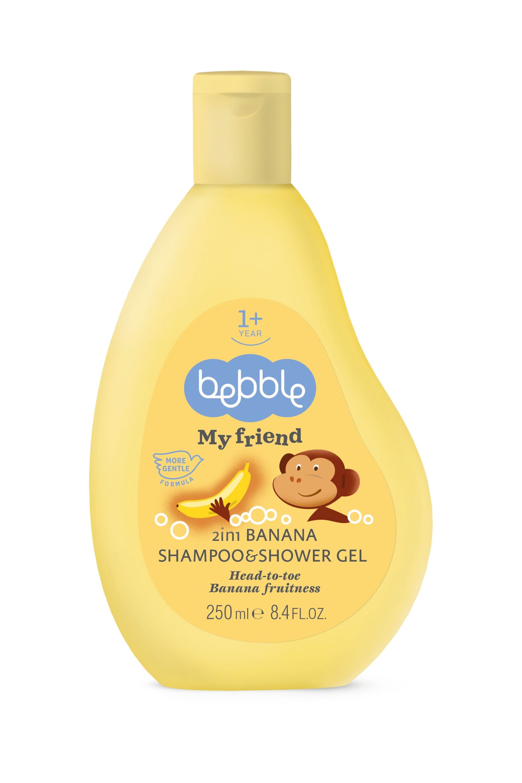 Bebble 2 In1 Banana Shampoo And Shower Gel 250Ml Bebble Yallatoys