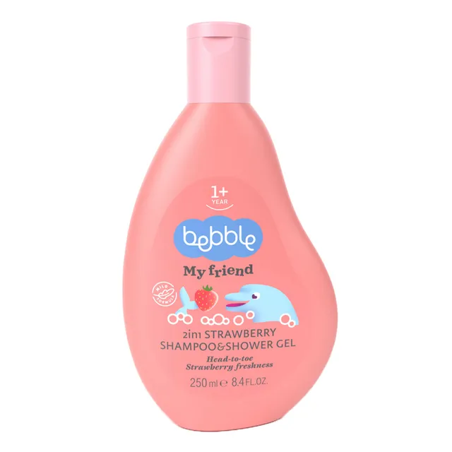 Bebble 2 In1 Strawberry Shampoo And Shower Gel 250Ml Bebble Yallatoys