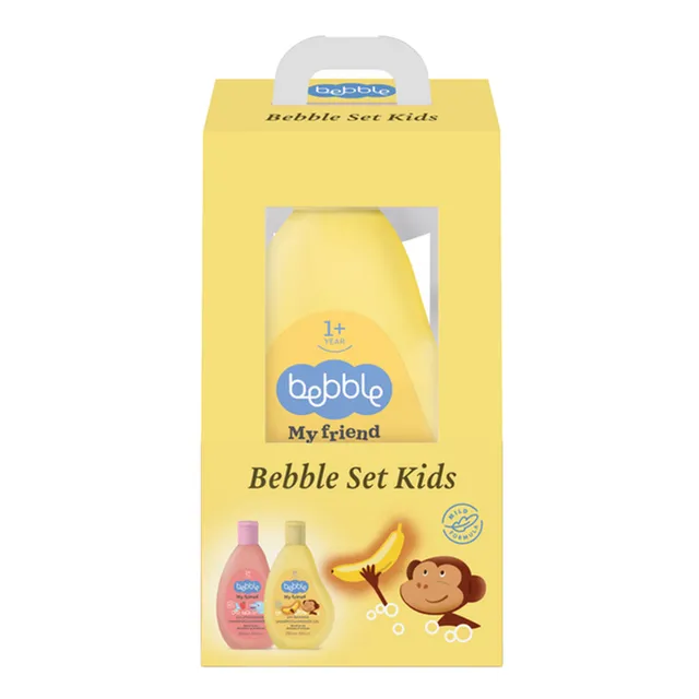 Bebble Duo Set 2In1 Banana Shampoo And Shower Gel + 2In1 Strawberry Shampoo And Shower Gel Bebble Yallatoys