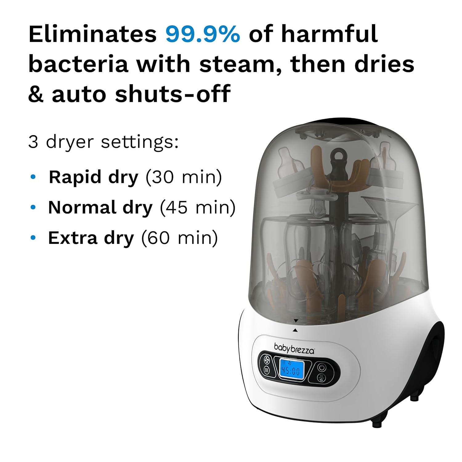 Baby Brezza One Step Baby Bottle Sterilizer and Dryer Advanced Dome Baby Brezza Yallatoys