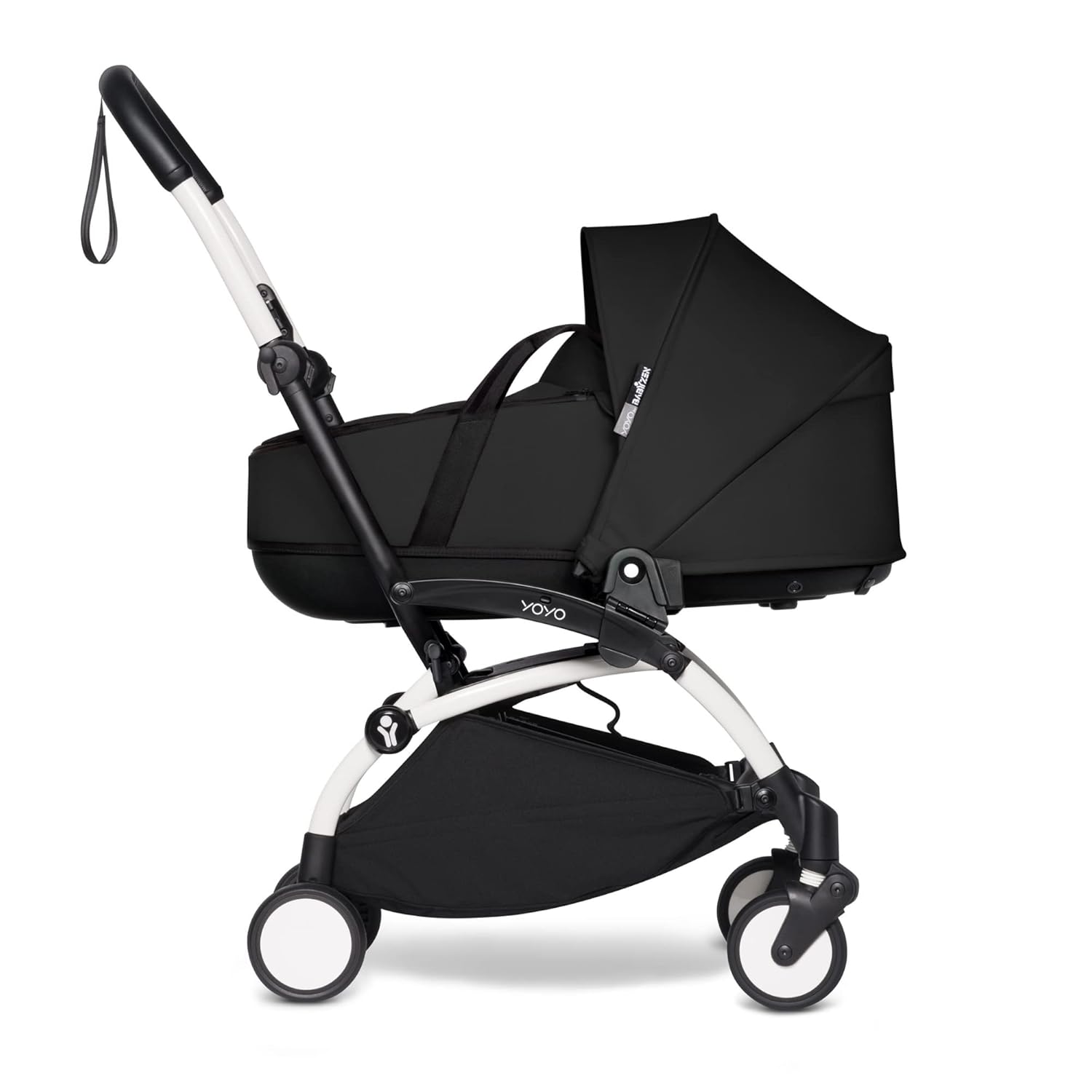 Babyzen YOYO² Stroller White Frame with Bassinet Black BABYZEN Yallatoys