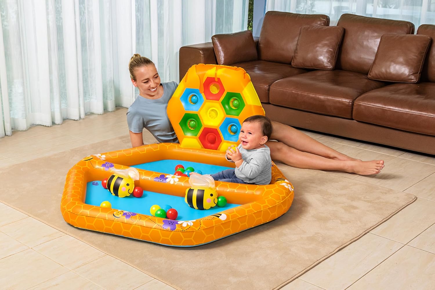 Bestway Baby Pool Ball Pit Lil Beehive Bestway Yallatoys