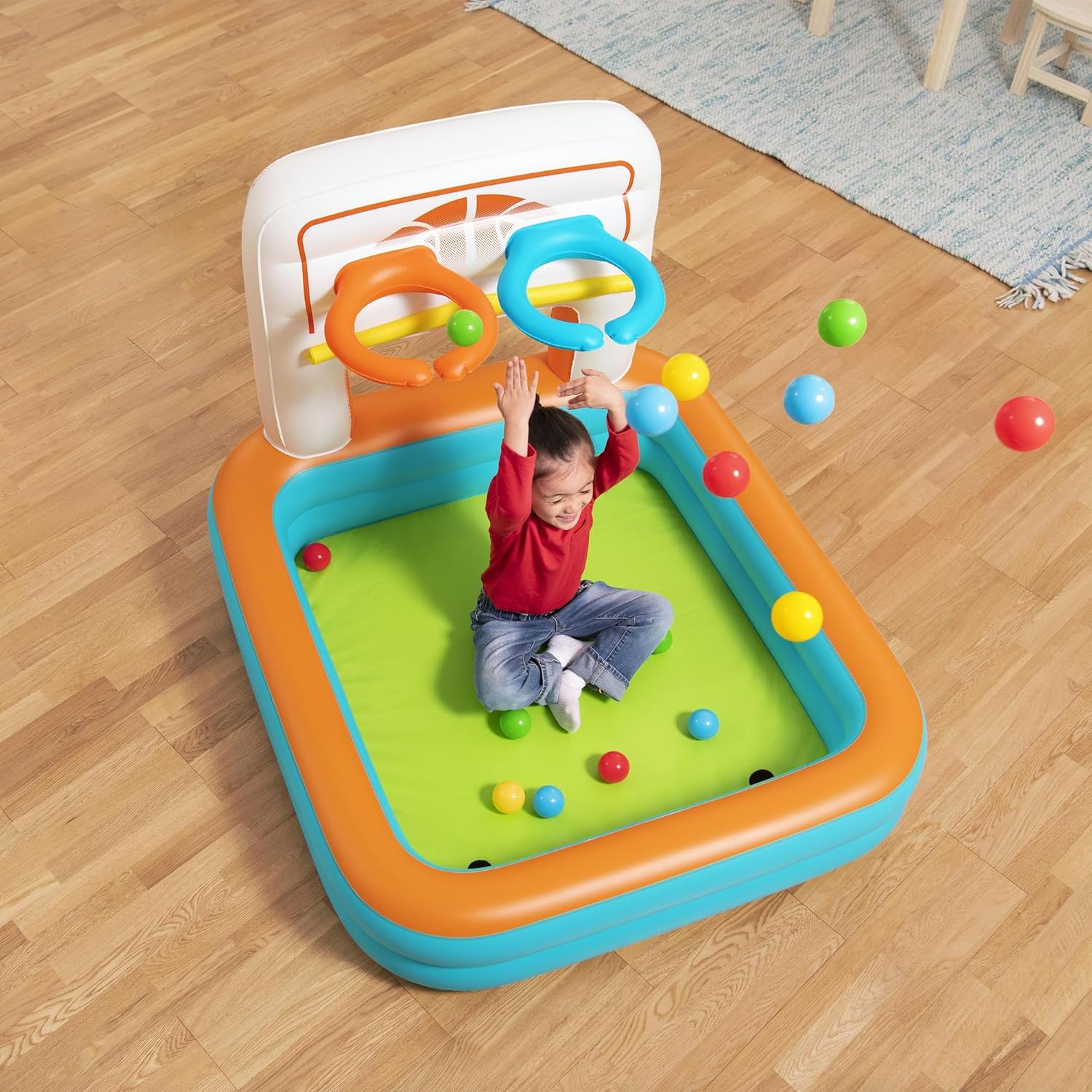 Bestway Kick N Swish 3 in 1 Multi Use Ball Pit Inflatable Sports Activitiy Center Bestway Yallatoys