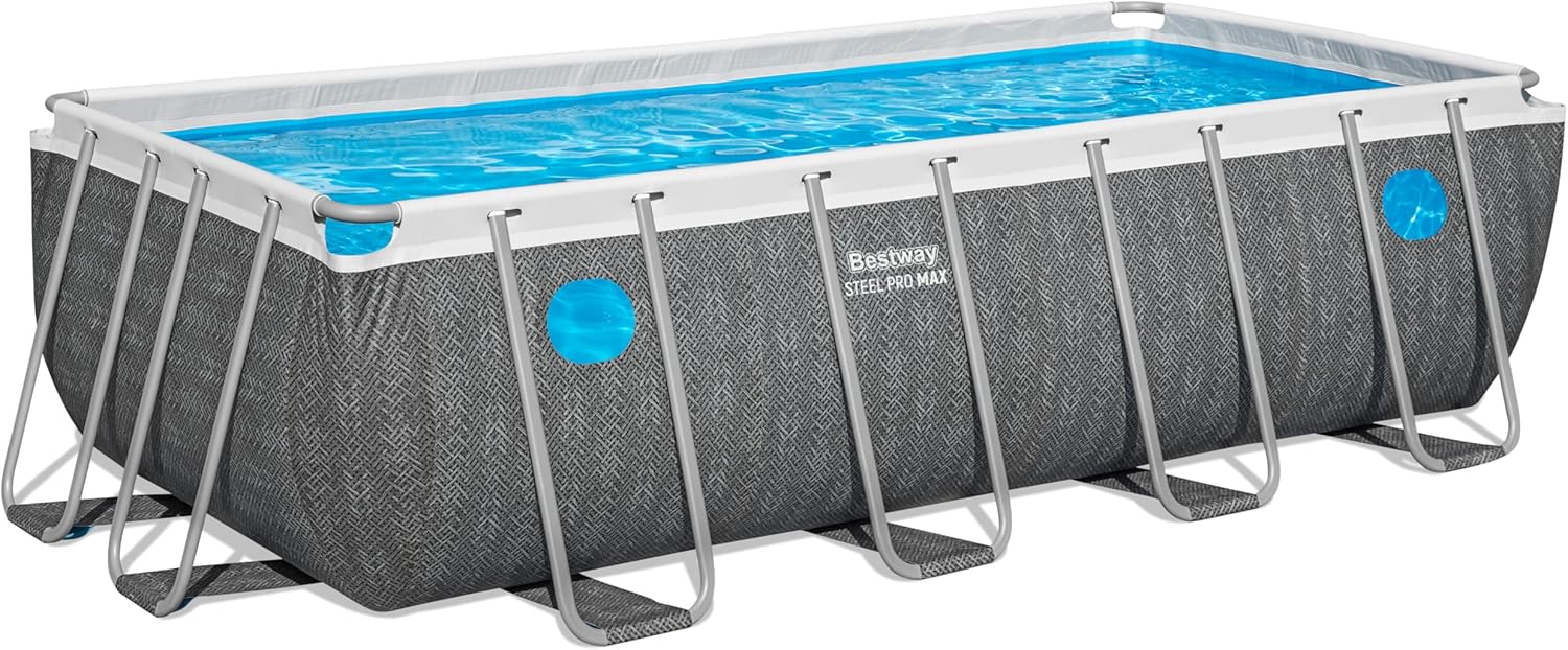 Bestway Steel Pro Max Splashview Rectangular Pool Set Bestway Yallatoys