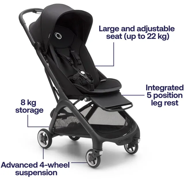 Bugaboo Butterfly Complete Travel Stroller Black Forest Green Bugaboo Yallatoys