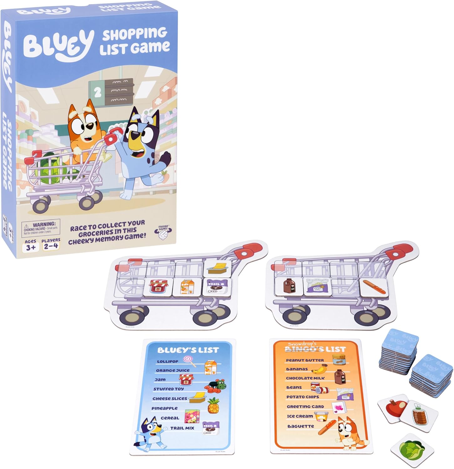 Bluey Shopping List Game