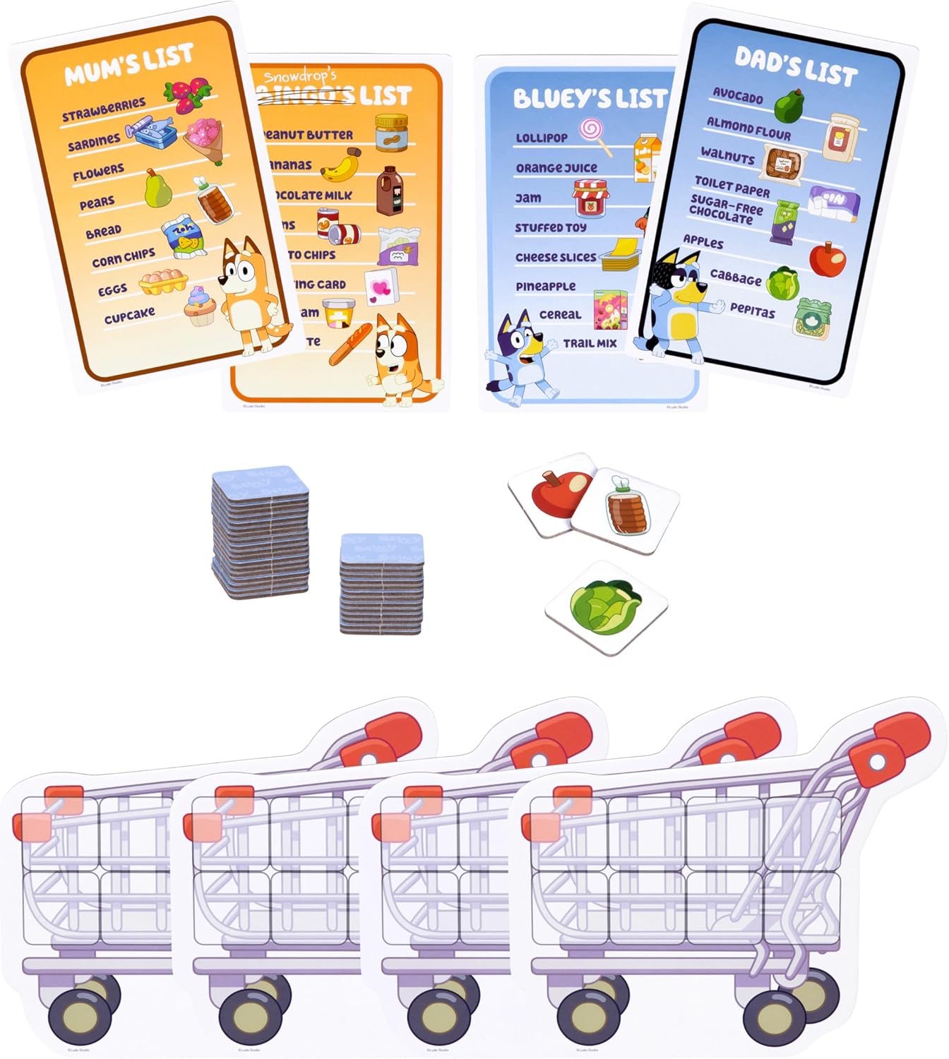 Bluey Shopping List Game