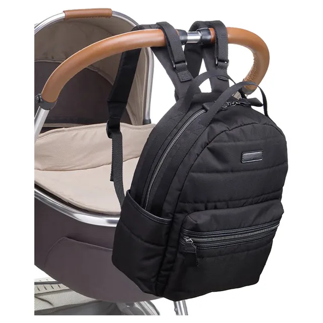 Babymel Lola Eco Quilt Diaper Bag Black Babymel Yallatoys