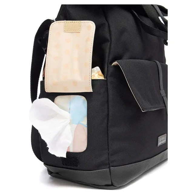Babymel Quinn Eco Convertible Diaper Bag Black Babymel Yallatoys