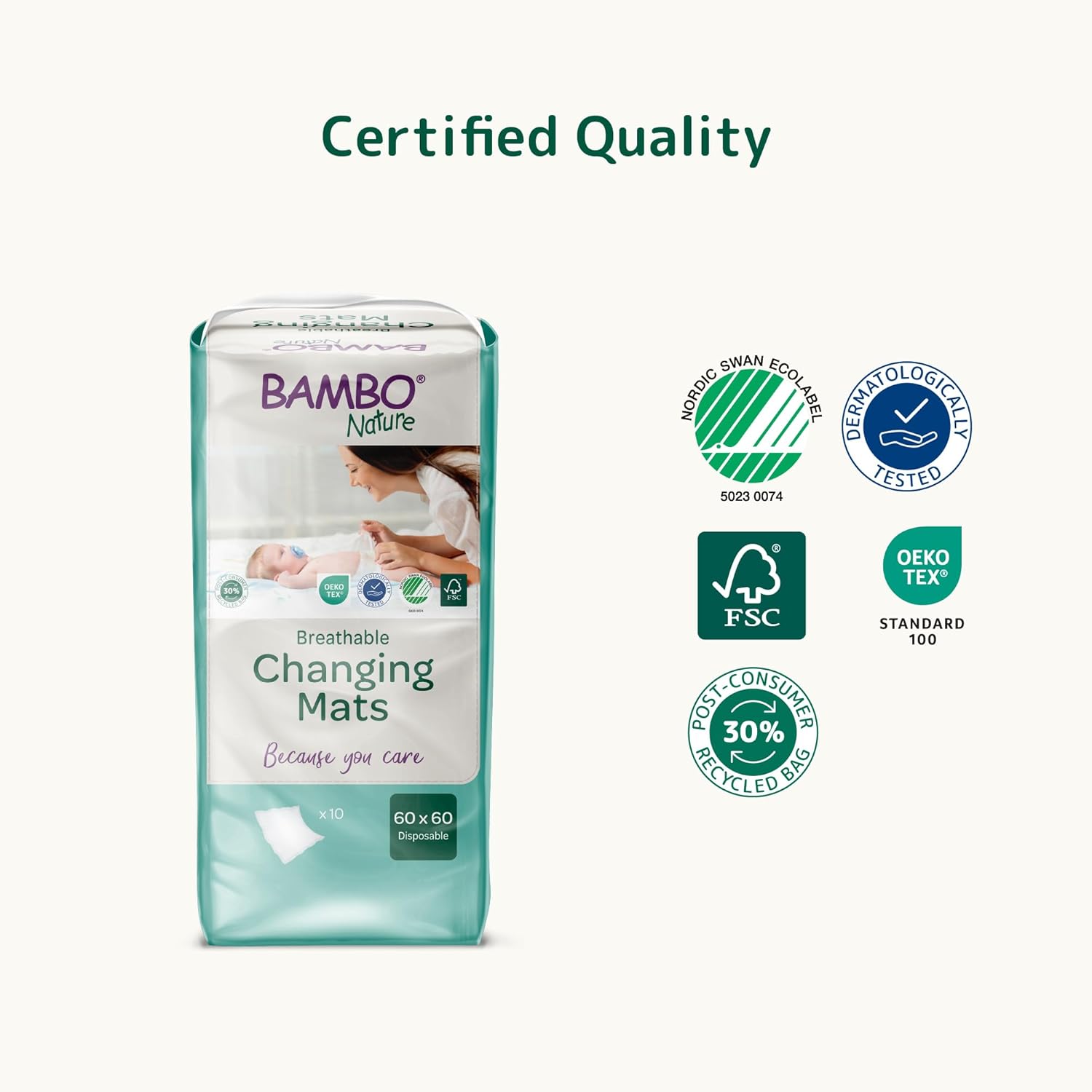 Bambo Nature Changing Mats 10s Bambo Nature Yallatoys