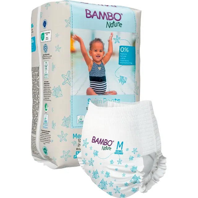 Bambo Nature Swim Pants, Medium 12+ kg 12 Pcs Bambo Nature Yallatoys