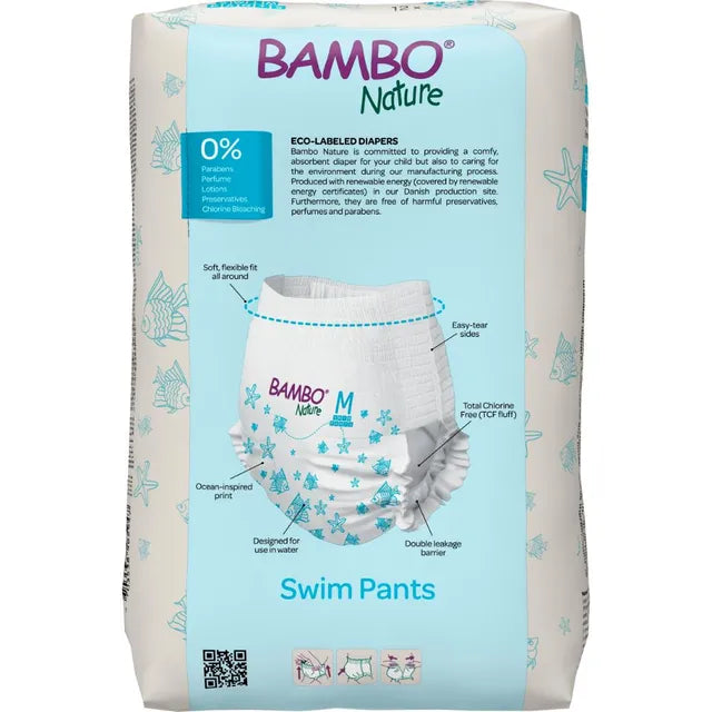 Bambo Nature Swim Pants, Medium 12+ kg 12 Pcs Bambo Nature Yallatoys