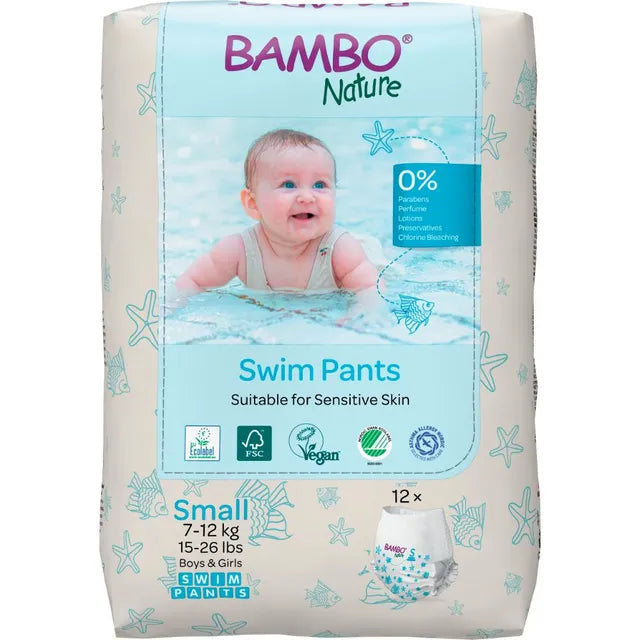 Bambo Nature Swim Pants, Small 7-12 kg 12 Pcs Bambo Nature Yallatoys