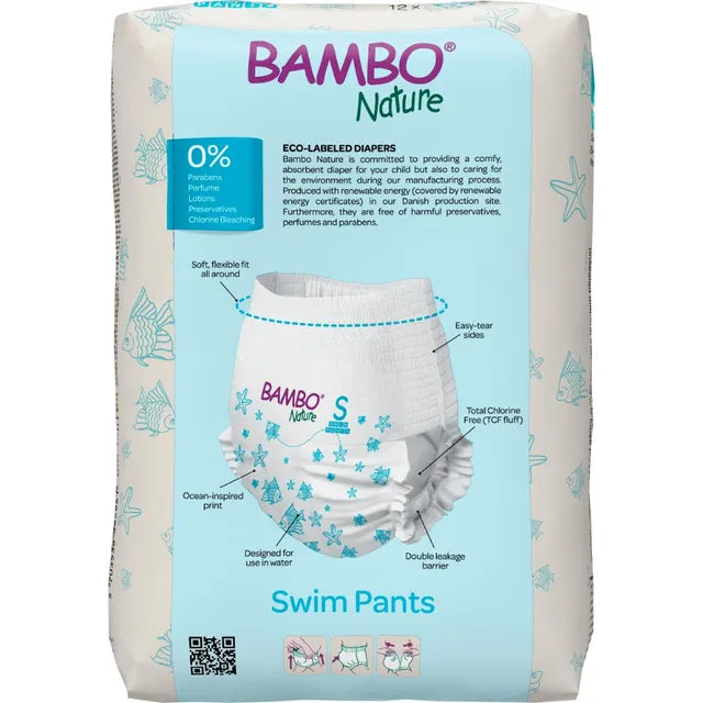 Bambo Nature Swim Pants, Small 7-12 kg 12 Pcs Bambo Nature Yallatoys