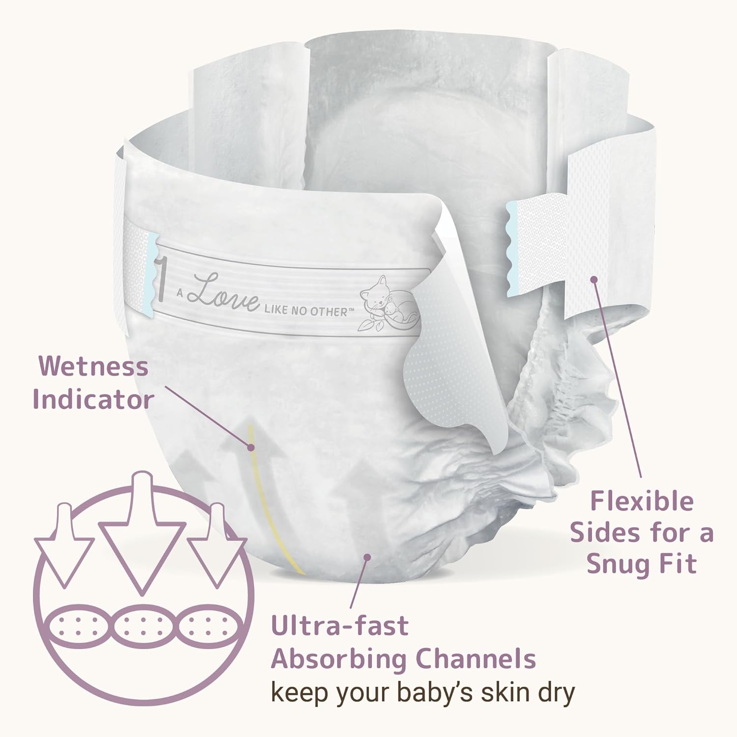 Bambo Nature Eco Friendly Diapers Size 1, 2-4 kg 36Pieces Bambo Nature Yallatoys