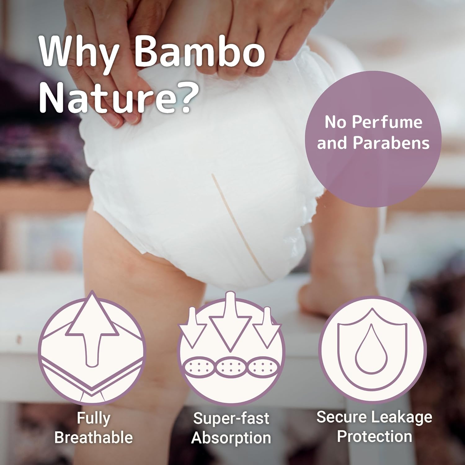 Bambo Nature Eco Friendly Diapers Size 2, 3-6kg 32Pieces Bambo Nature Yallatoys