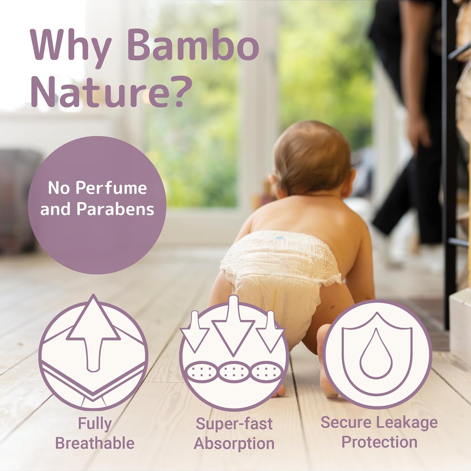 Bambo Nature Eco Friendly Training Pants Size 5, 12-18kg 20Pieces Bambo Nature Yallatoys