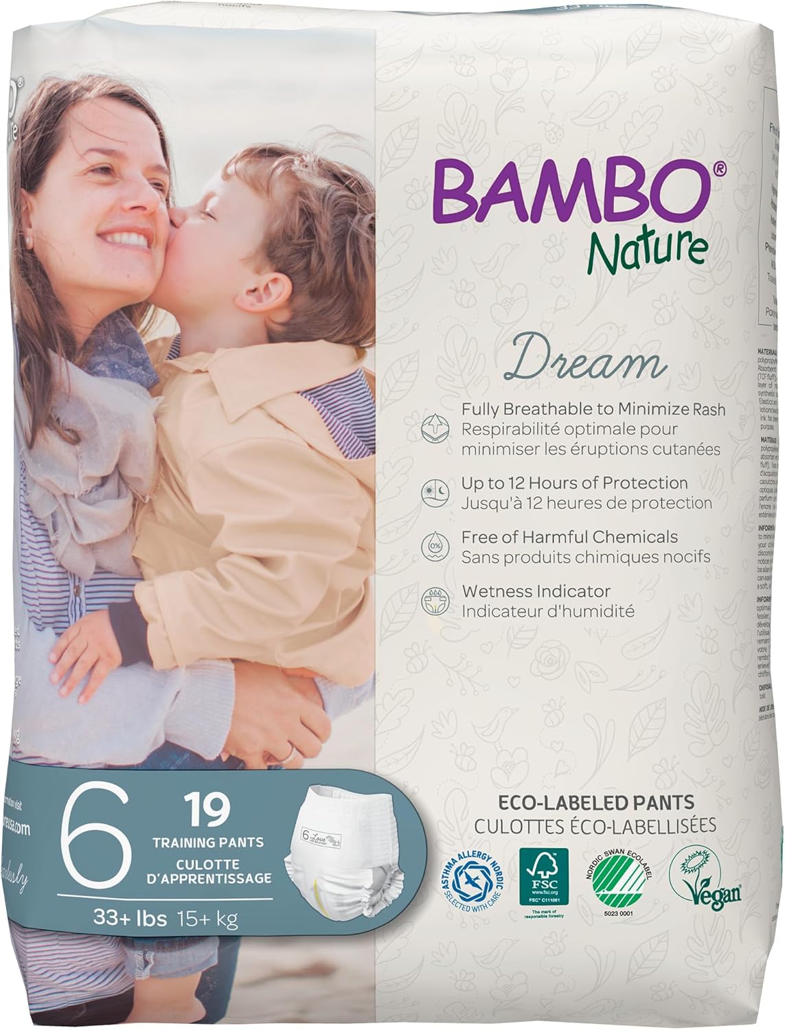 Bambo Nature Eco Friendly Training Pants Size 6, 18+kg 19Pieces Bambo Nature Yallatoys