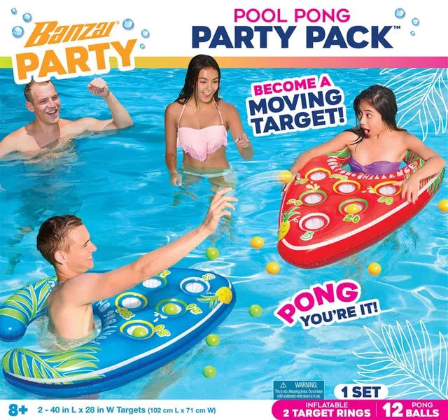 Banzai Pool Pong Party Pack