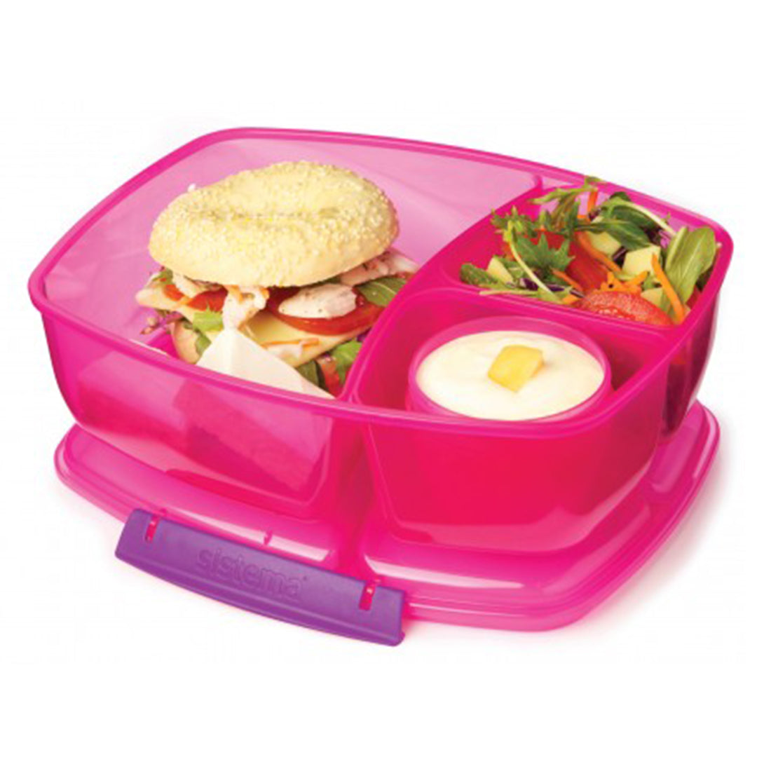 BPA Free Sistema 2L Triple Split Box
