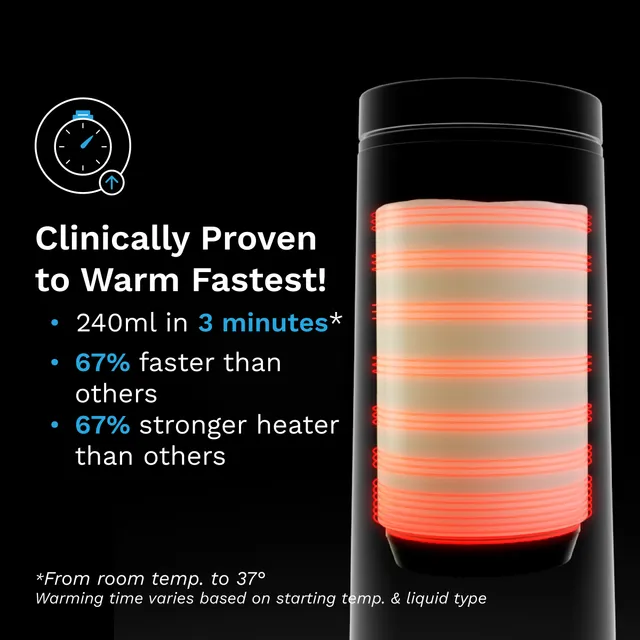 Baby Brezza Superfast Portable Bottle Warmer Black Baby Brezza Yallatoys