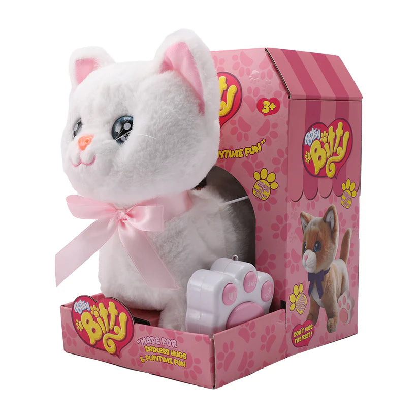 Bitsy Bitty Remote Controlled Interactive Cat White Bitsy Bitty Yallatoys