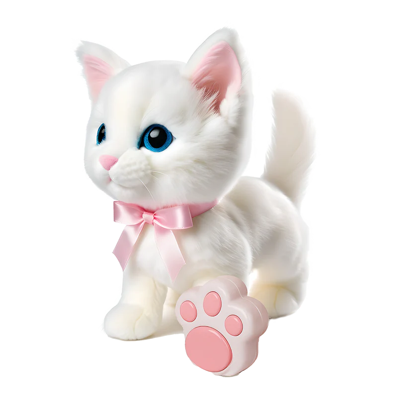 Bitsy Bitty Remote Controlled Interactive Cat White Bitsy Bitty Yallatoys