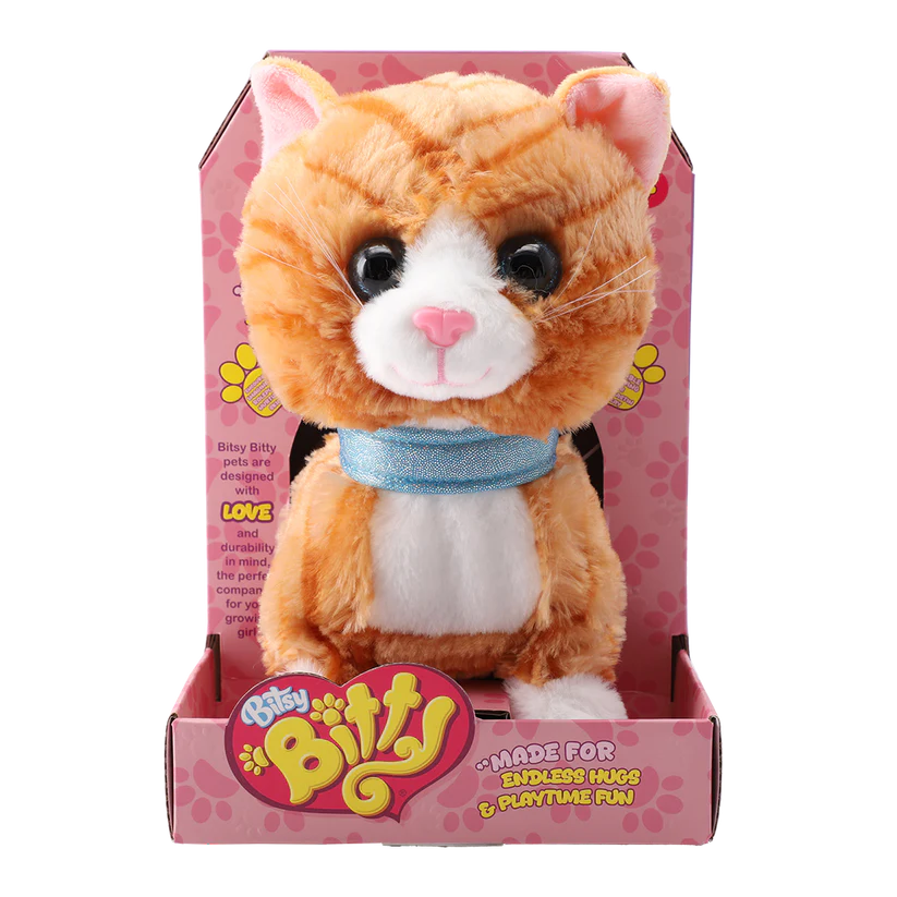 Bitsy Bitty Interactive Cat Brown Bitsy Bitty Yallatoys