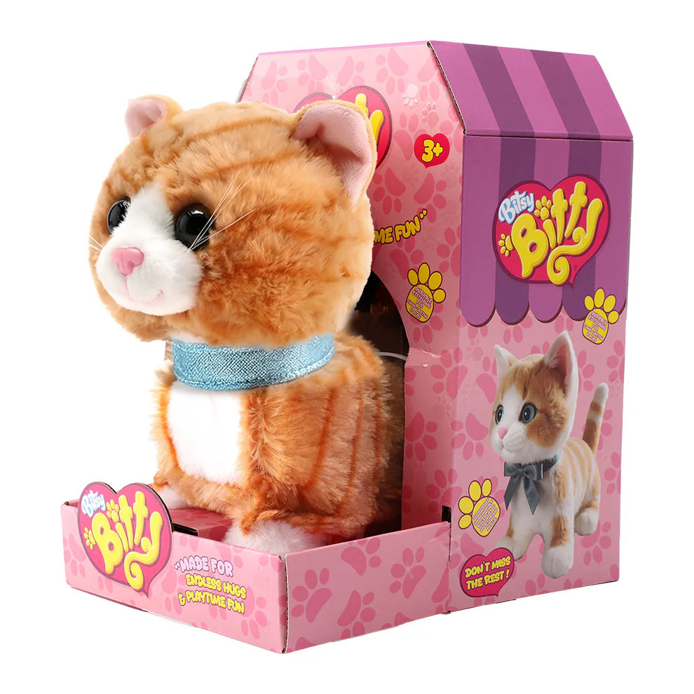 Bitsy Bitty Interactive Cat Brown Bitsy Bitty Yallatoys