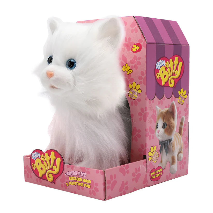 Bitsy Bitty Interactive Cat White Bitsy Bitty Yallatoys