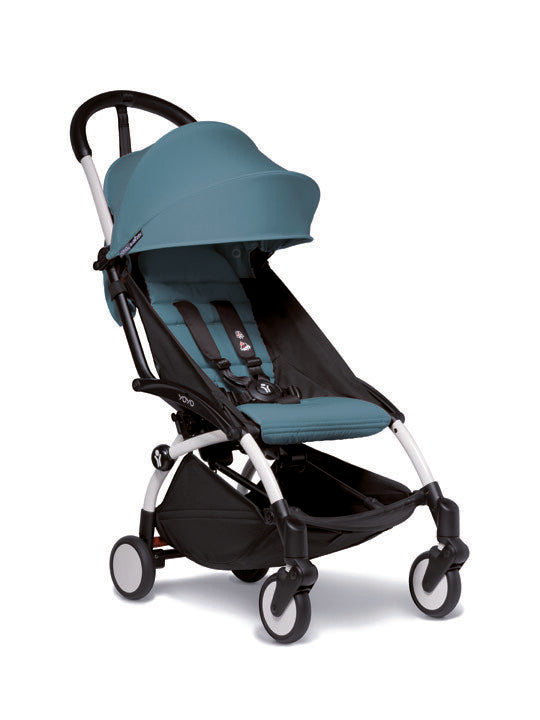Babyzen YOYO² Stroller White Frame with Color Pack 6m+ Aqua BABYZEN Yallatoys