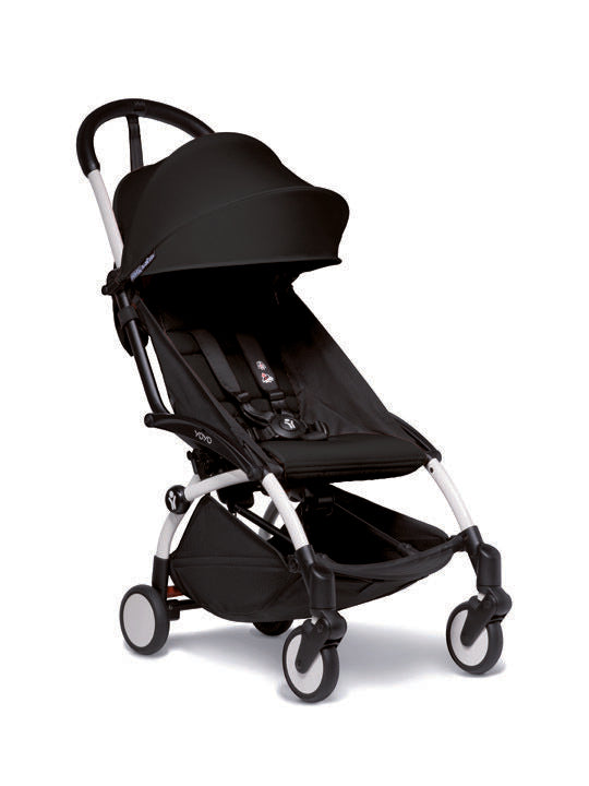 Babyzen YOYO² Stroller White Frame with Color Pack 6m+ Black BABYZEN Yallatoys