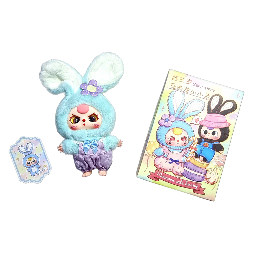 Baby Three Macaron Bunny Packaging