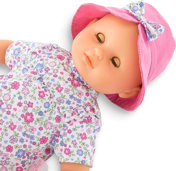 Baby doll for bath time play with floating duck toy