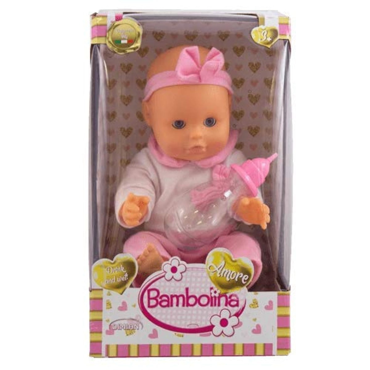Bambolina Amore doll 33cm for kids playtime