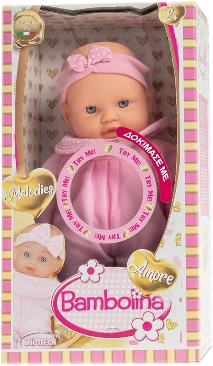 Bambolina Amore soft doll 26cm with baby sounds