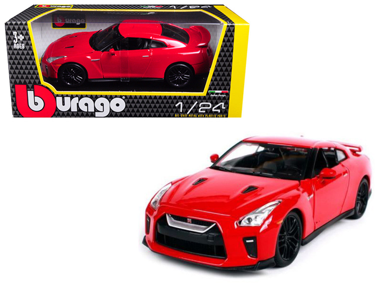 Bburago Nissan GT R R35 Red 