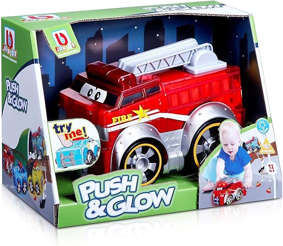 Bburago Push And Glow Toddler sensory toy cars