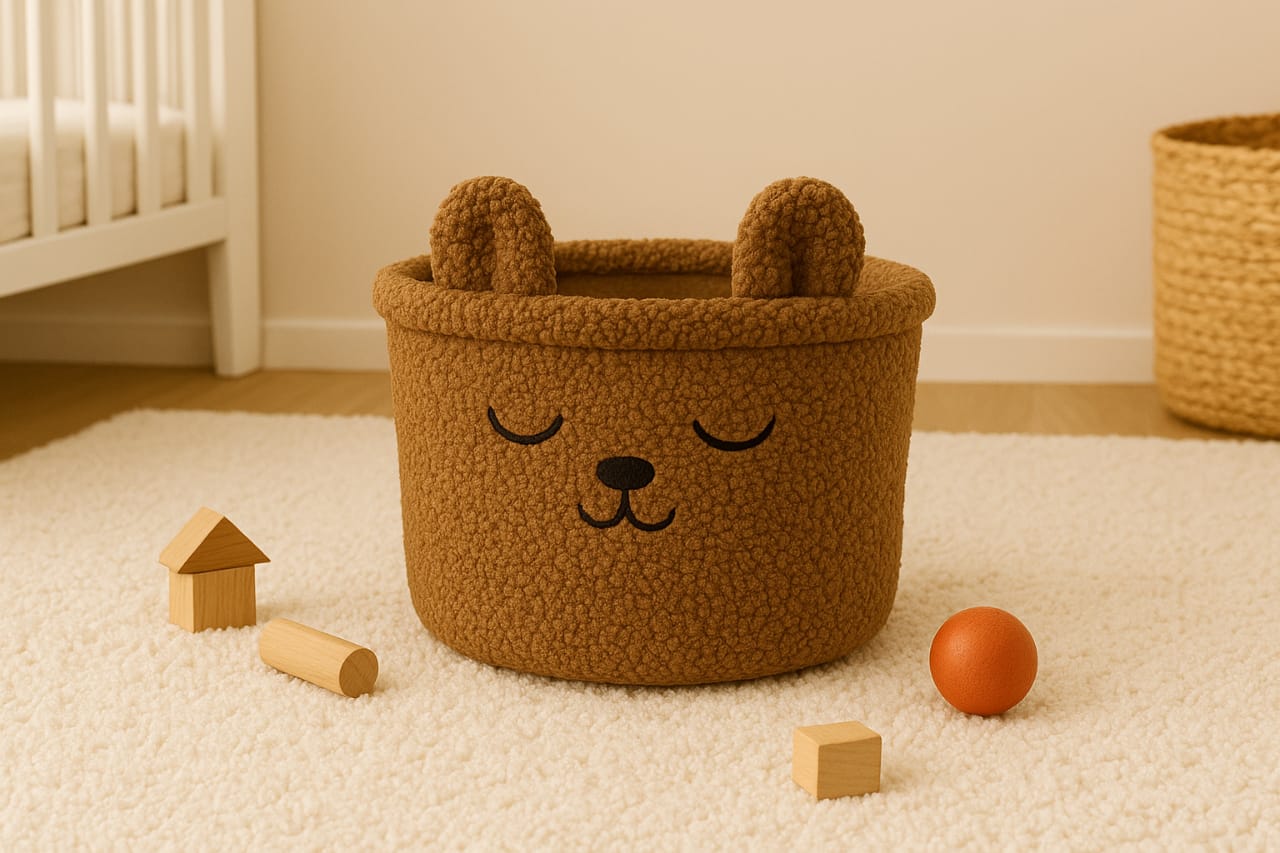 Bear Sherpa Soft Storage Bin
