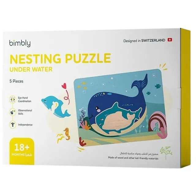Bimbly Wooden Sea Life Blocks