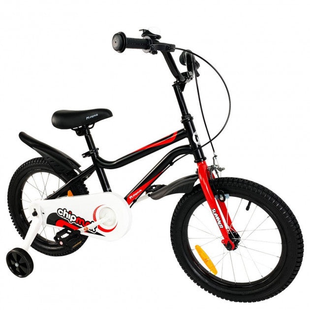 Black Bike Training Wheels