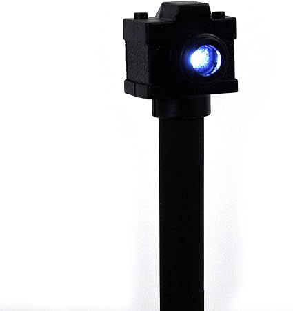 Black Camera Shape Ballpoint Pen with LED
