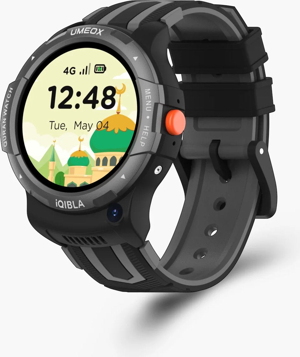 Black Smartwatch For Muslim Kids